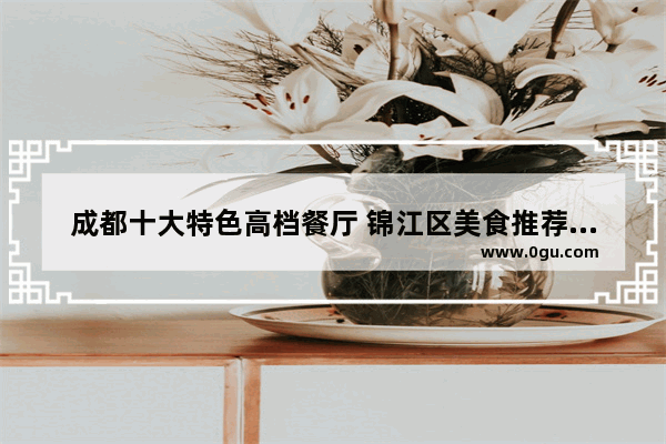 成都十大特色高档餐厅 锦江区美食推荐地方有哪些