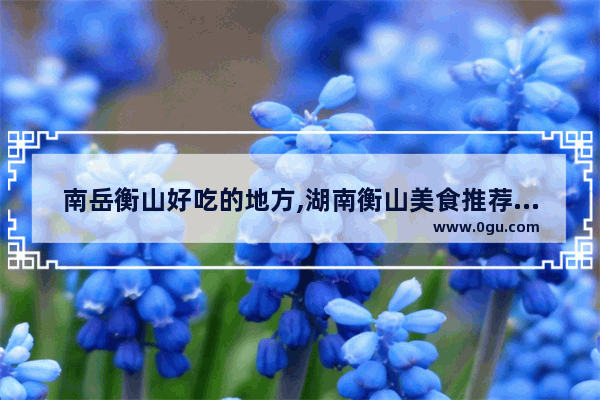 南岳衡山好吃的地方,湖南衡山美食推荐店铺有哪些地方