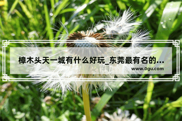 樟木头天一城有什么好玩_东莞最有名的娱乐场所