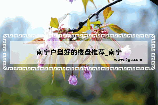 南宁户型好的楼盘推荐_南宁🍑井南部有什么楼盘
