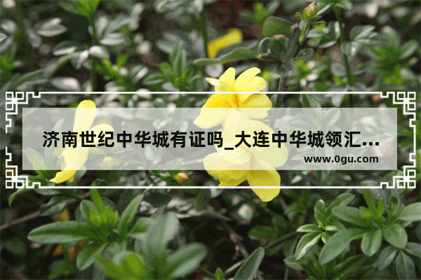济南世纪中华城有证吗_大连中华城领汇房子质量怎么样