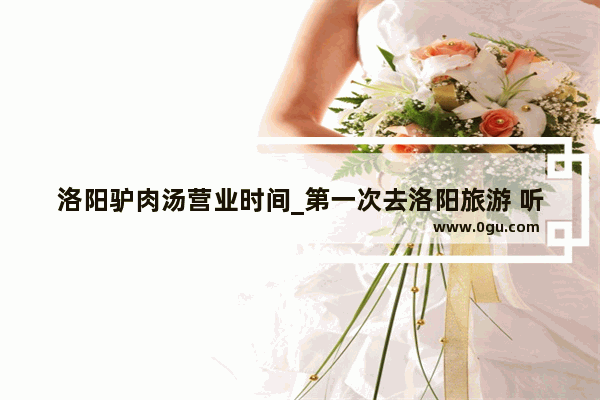 洛阳驴肉汤营业时间_第一次去洛阳旅游 听说洛阳的羊肉汤很出名 哪家比较出名