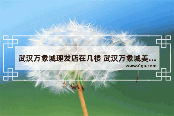 武汉万象城理发店在几楼 武汉万象城美食推荐店在几楼开门