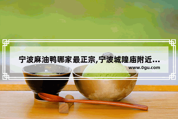 宁波麻油鸭哪家最正宗,宁波城隍庙附近美食推荐店铺有哪些餐厅好吃
