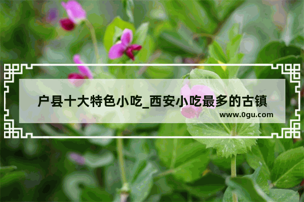 户县十大特色小吃_西安小吃最多的古镇