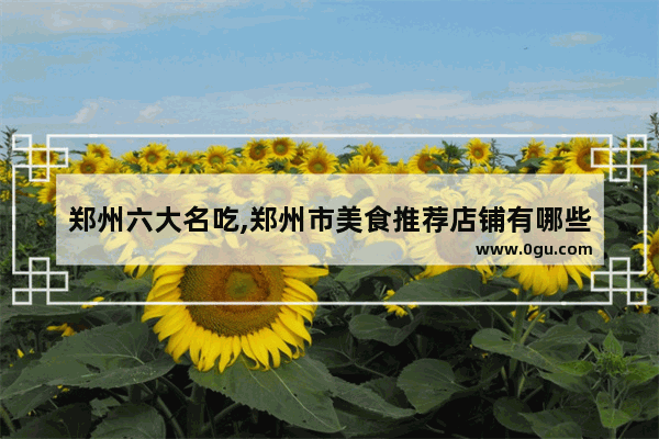 郑州六大名吃,郑州市美食推荐店铺有哪些