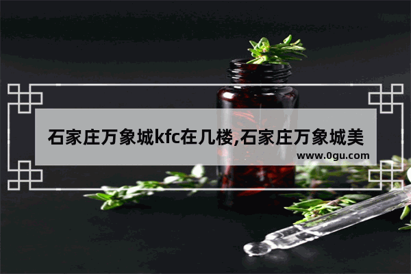 石家庄万象城kfc在几楼,石家庄万象城美食推荐餐厅有哪些店
