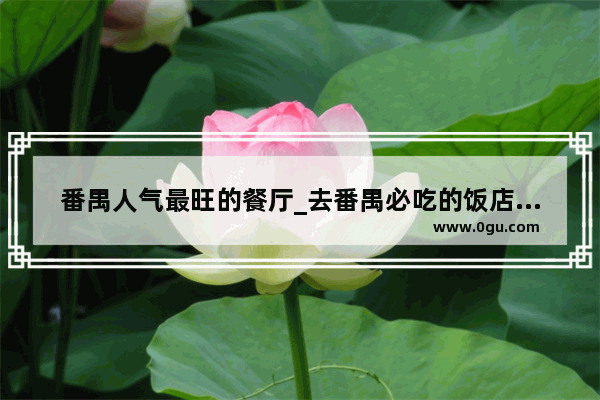番禺人气最旺的餐厅_去番禺必吃的饭店是哪间
