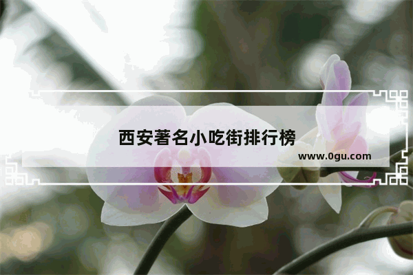 西安著名小吃街排行榜