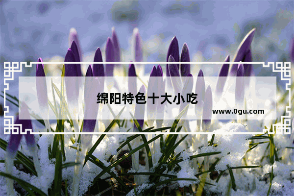 绵阳特色十大小吃