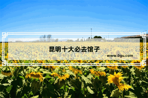 昆明十大必去馆子