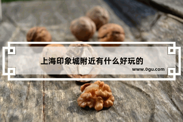 上海印象城附近有什么好玩的