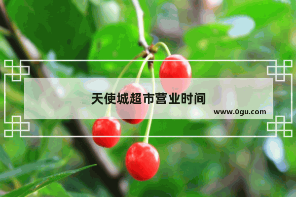 天使城超市营业时间