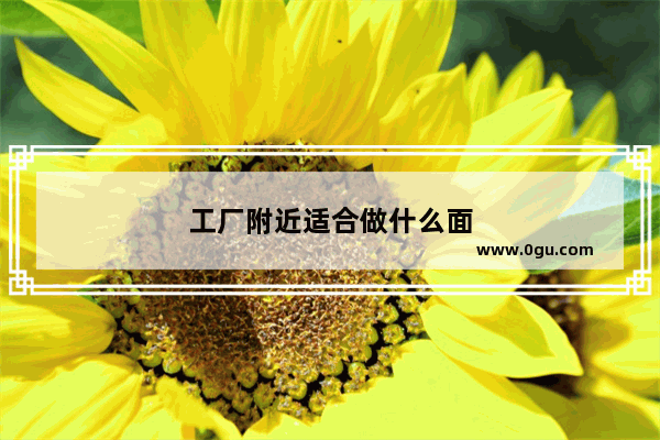 工厂附近适合做什么面