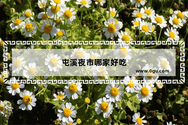 屯溪夜市哪家好吃