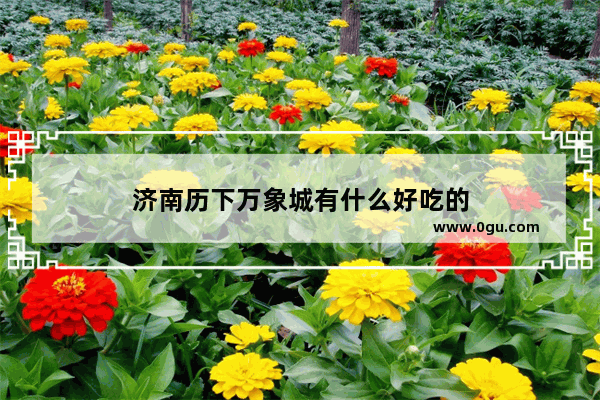 济南历下万象城有什么好吃的