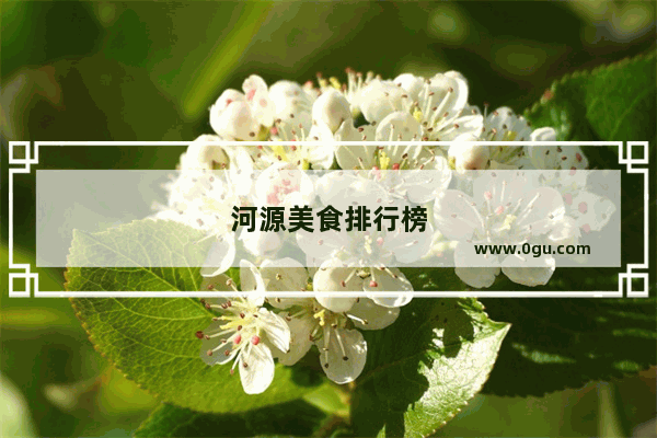 河源美食排行榜