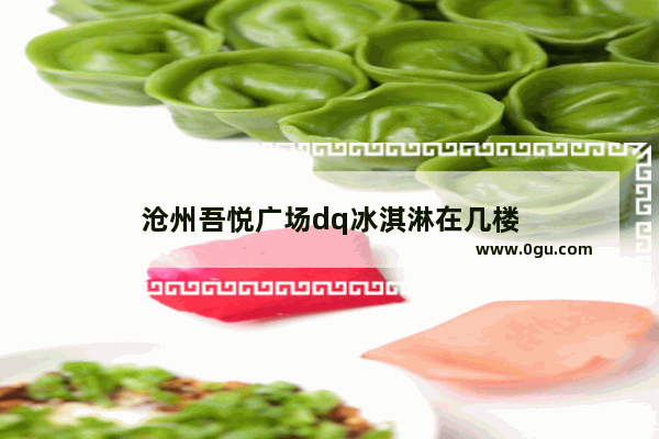 沧州吾悦广场dq冰淇淋在几楼