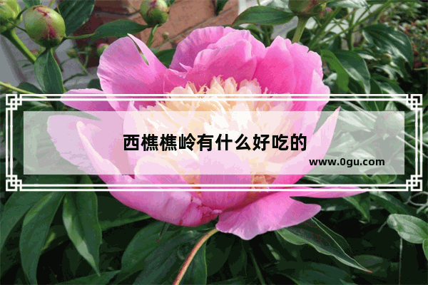 西樵樵岭有什么好吃的