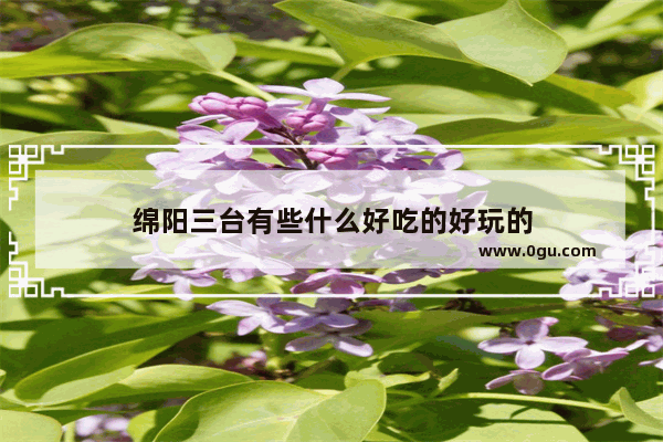 绵阳三台有些什么好吃的好玩的