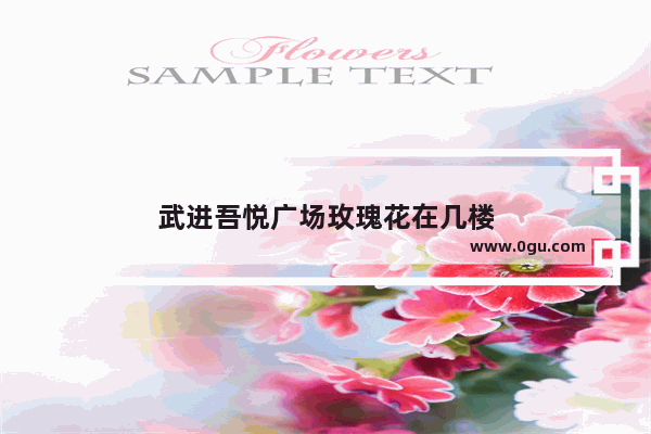 武进吾悦广场玫瑰花在几楼