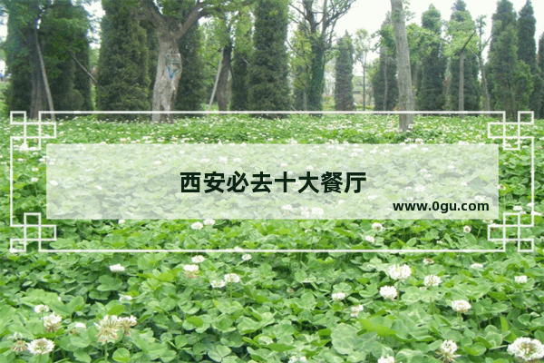 西安必去十大餐厅
