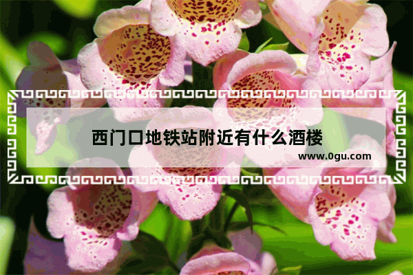 西门口地铁站附近有什么酒楼