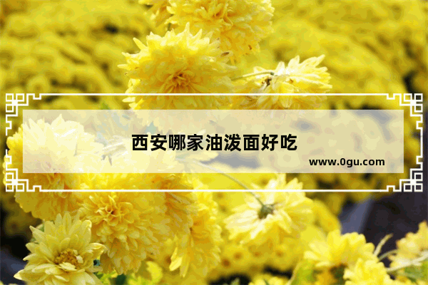 西安哪家油泼面好吃