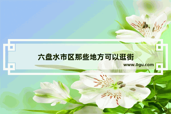 六盘水市区那些地方可以逛街
