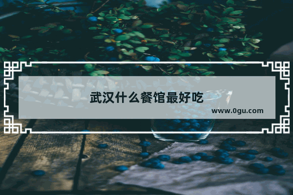 武汉什么餐馆最好吃