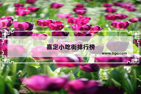 嘉定小吃街排行榜