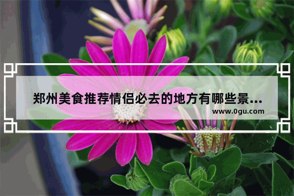 郑州美食推荐情侣必去的地方有哪些景点呢