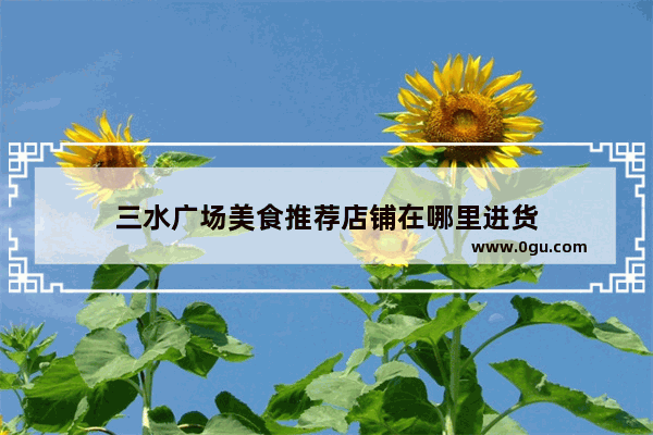 三水广场美食推荐店铺在哪里进货