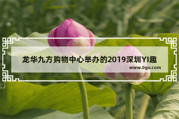 龙华九方购物中心举办的2019深圳YI趣节的YI趣地图盖了章有什么用