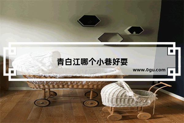 青白江哪个小巷好耍