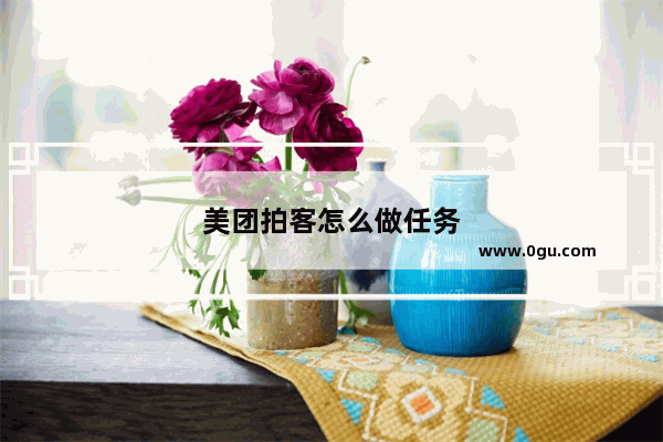 美团拍客怎么做任务
