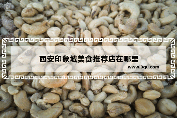 西安印象城美食推荐店在哪里