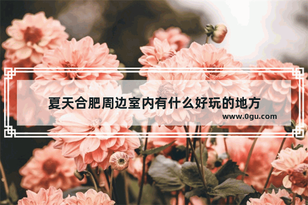 夏天合肥周边室内有什么好玩的地方