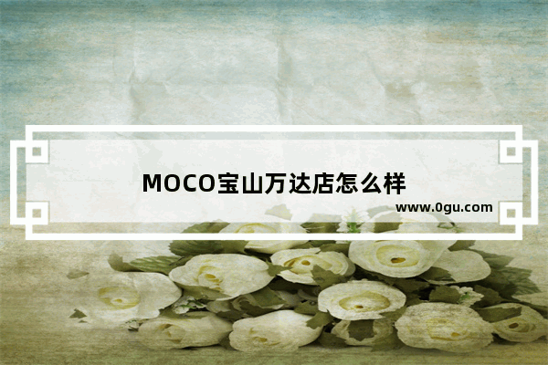 MOCO宝山万达店怎么样