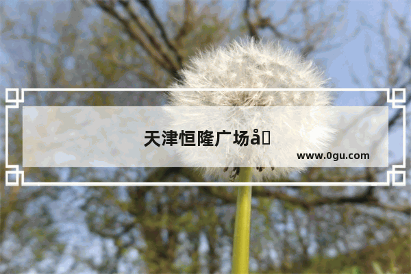 天津恒隆广场六楼美食推荐餐厅有哪些