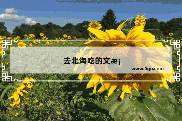 去北海吃的文案