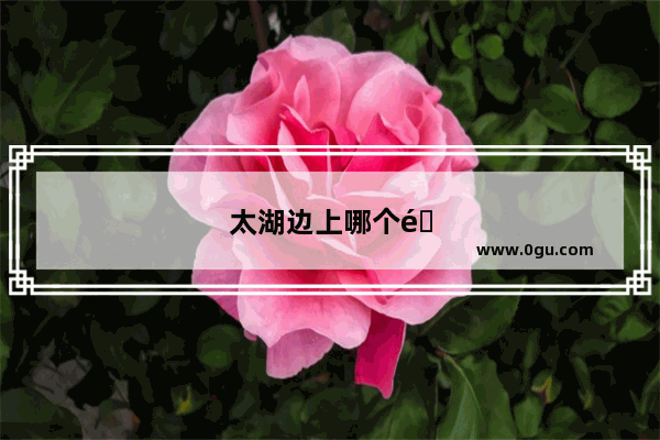 太湖边上哪个酒店吃饭比较好啊