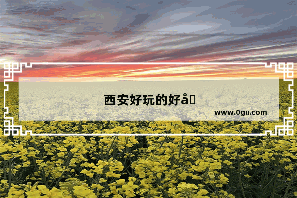 西安好玩的好吃的餐厅排名最新
