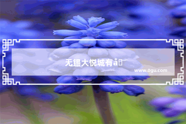 无锡大悦城有哪些品牌