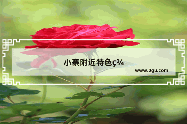 小寨附近特色美食推荐餐厅地址在哪里啊