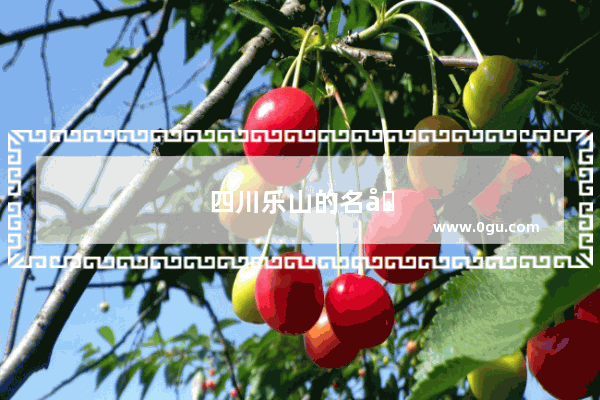 四川乐山的名吃是什么