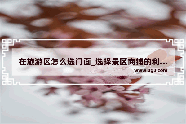 在旅游区怎么选门面_选择景区商铺的利与弊