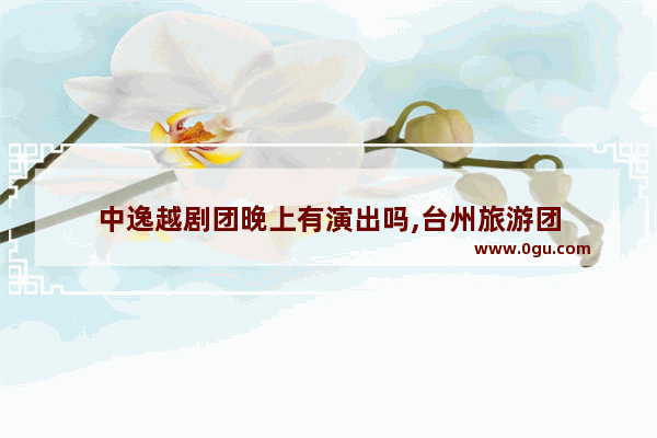 中逸越剧团晚上有演出吗,台州旅游团