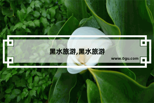 黑水旅游,黑水旅游