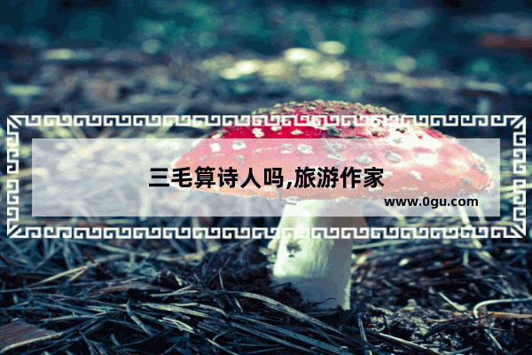 三毛算诗人吗,旅游作家